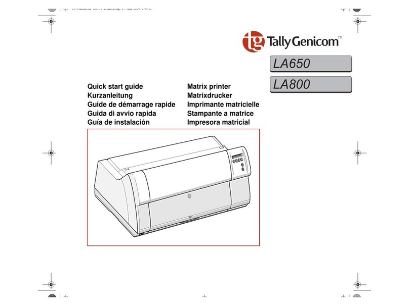 TallyGenicom LA800 User manual TallyGenicom LA800 User manual