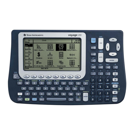 Texas Instruments Voyage 200 User manual Texas Instruments Voyage 200 User manual