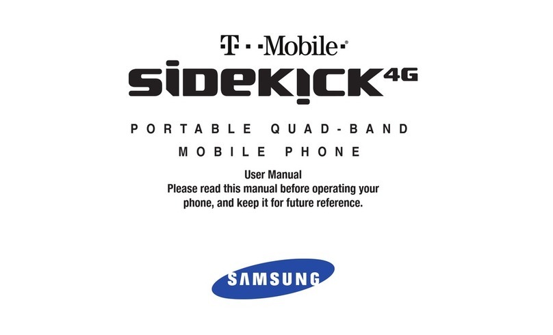 Samsung Sidekick 4g user manual