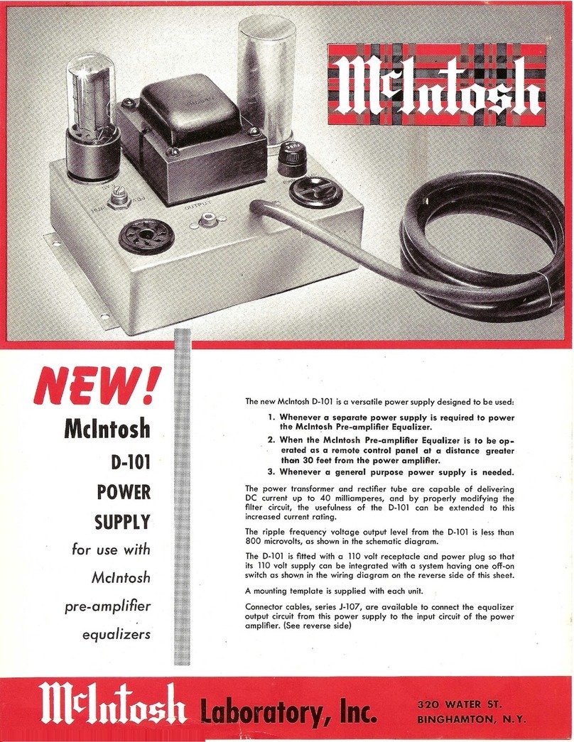 McIntosh D-101 brochure