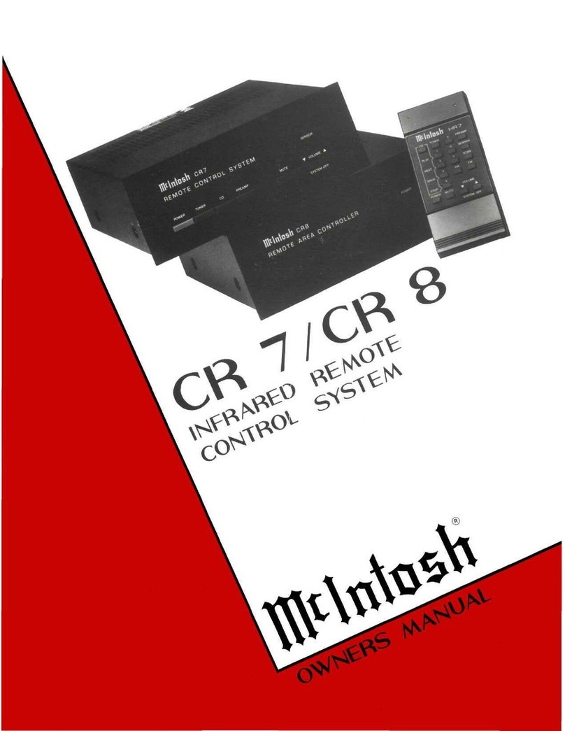 McIntosh CR7 owner's manual