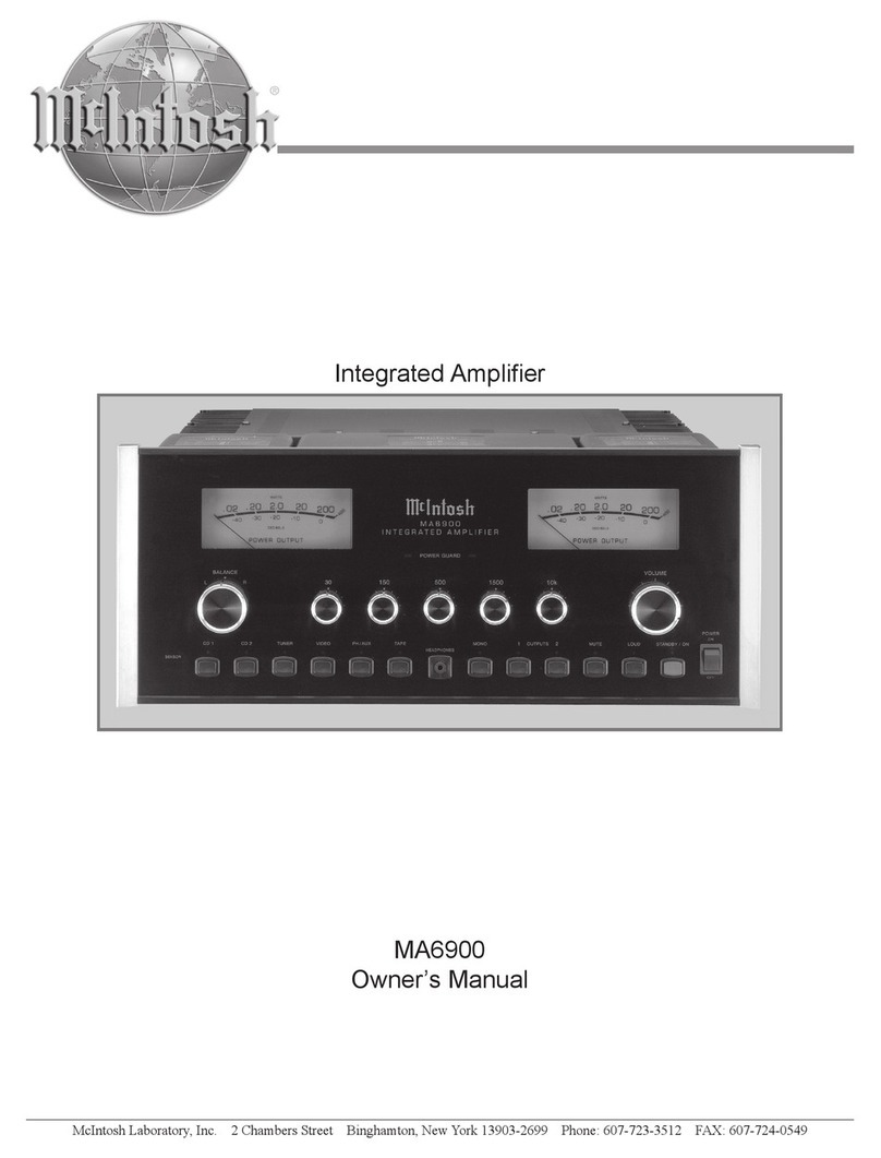 McIntosh MA6900 User manual