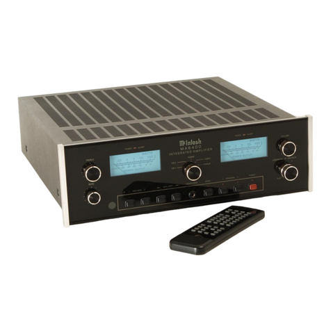McIntosh MA6400 User manual