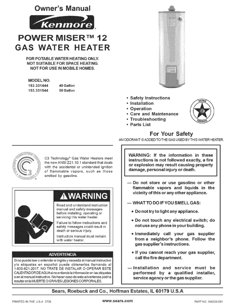 Kenmore 3314 - Power Miser 12 owner's manual