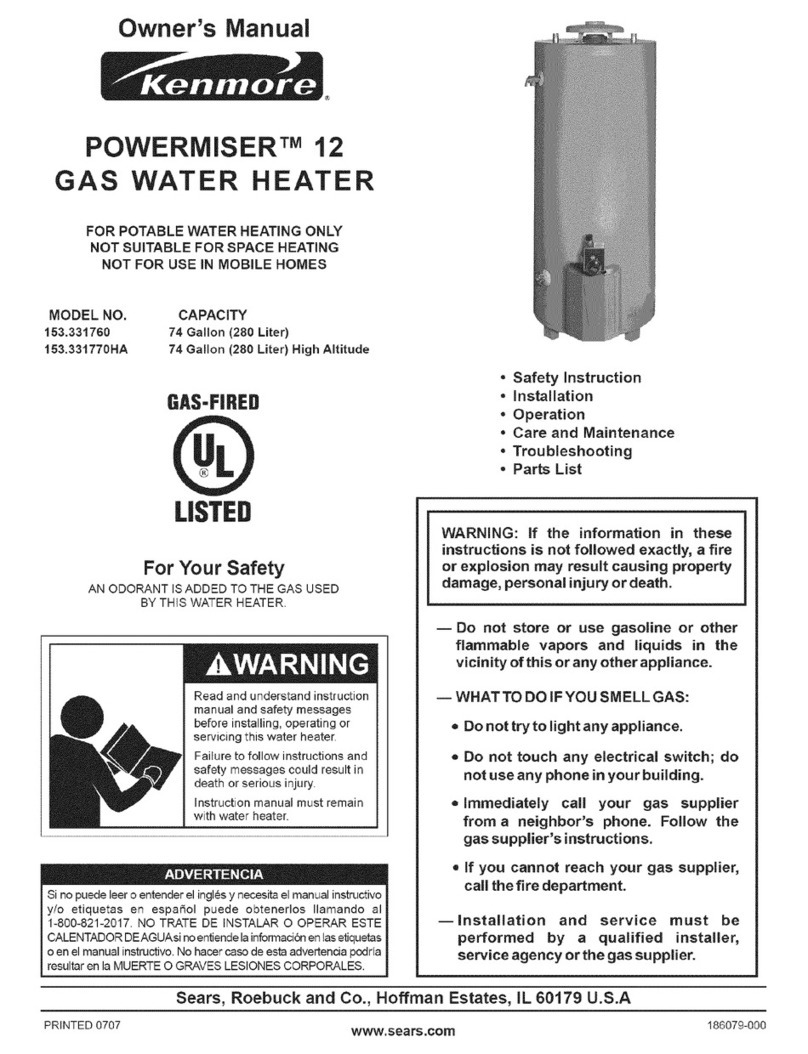 Kenmore 33176 - Power Miser 12 owner's manual