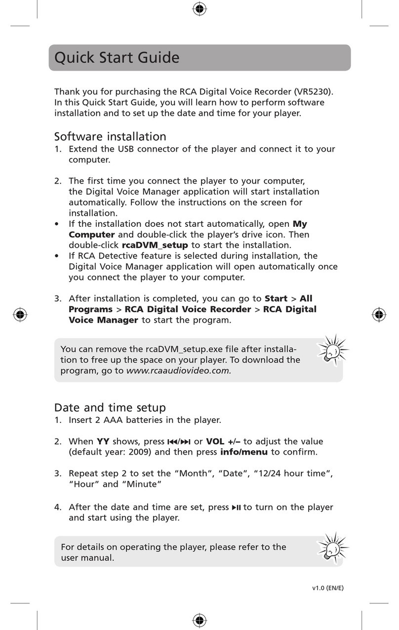 RCA VR5230 User manual