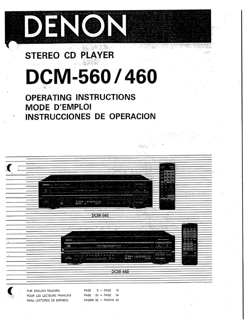 Denon DCM-460 User manual