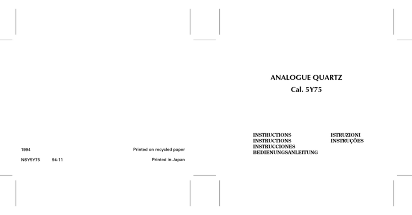 Seiko 5Y75 instructions