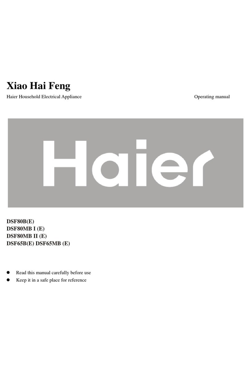Haier DSF80B E User manual