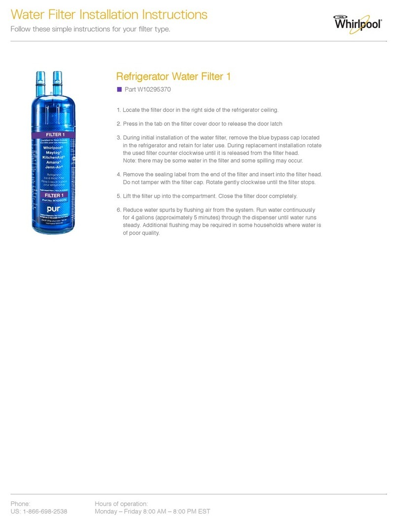 Whirlpool W10295370 installation instructions Whirlpool W10295370 installation instructions