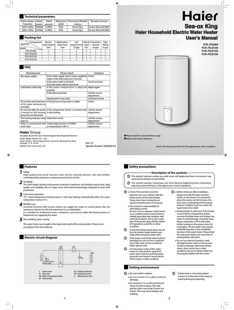 Haier FCD-JTLD100 user manual Haier FCD-JTLD100 user manual