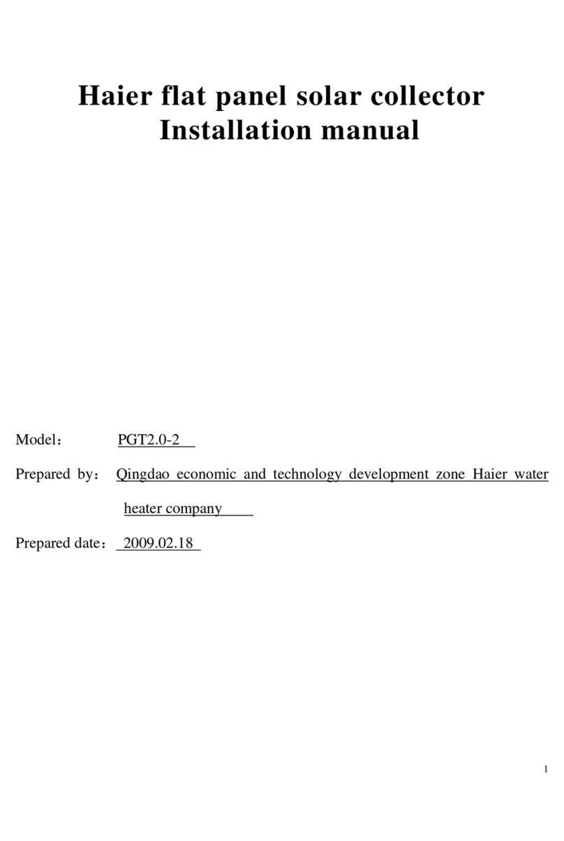 Haier PGT2.0-2 installation manual