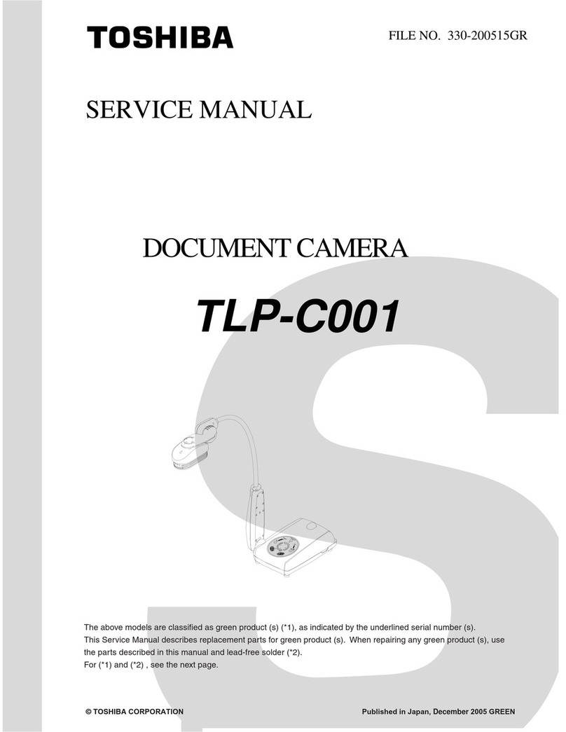 Toshiba TLP-C001 - Document Camera User manual