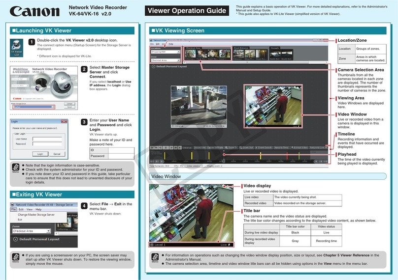 Canon Vb-C60 - Ptz Network Camera Operation guide