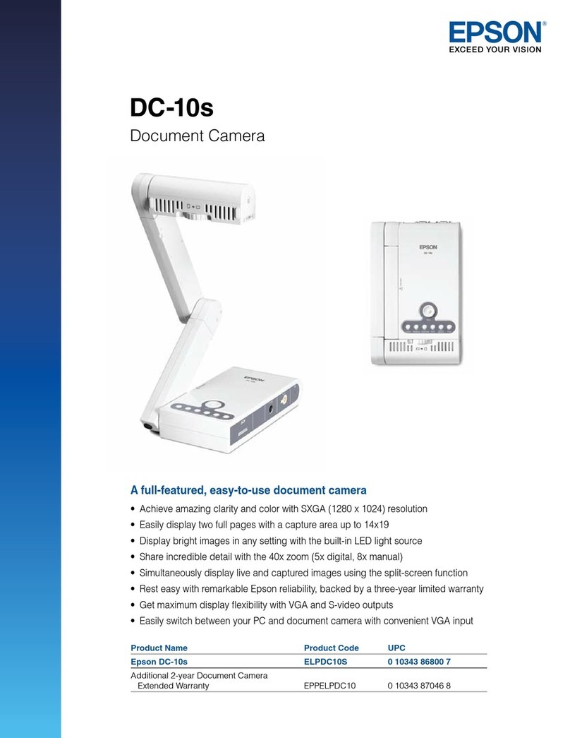Epson DC-10s - Document Camera Brochure & specs