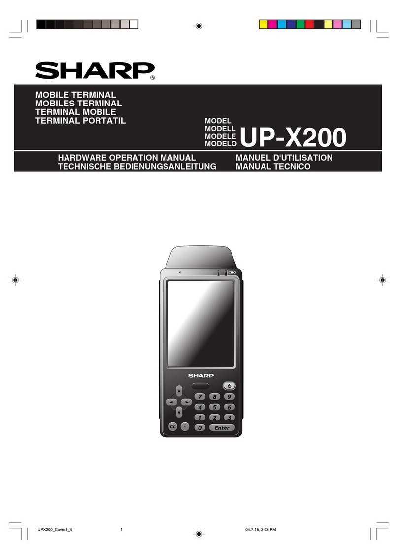 Sharp UP-X200 User manual