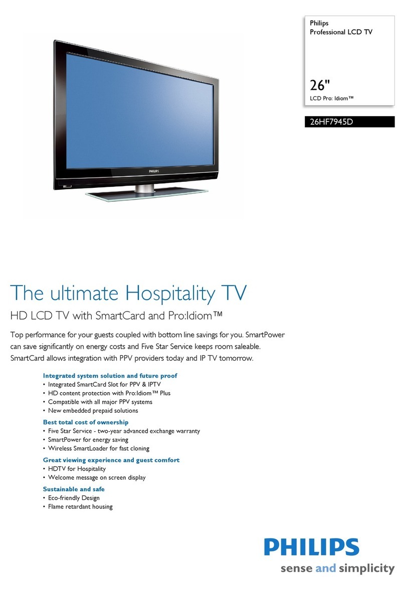 Philips 26HF7945D User manual