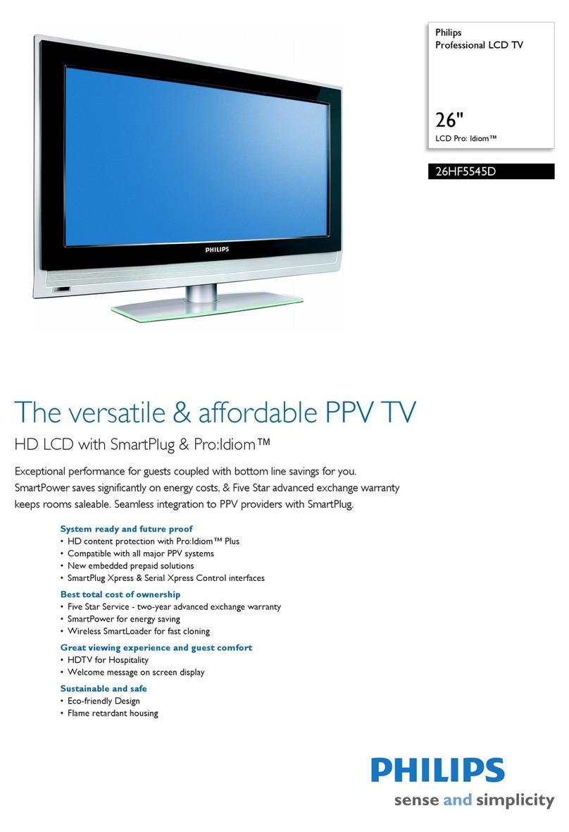 Philips 26HF5545D User manual