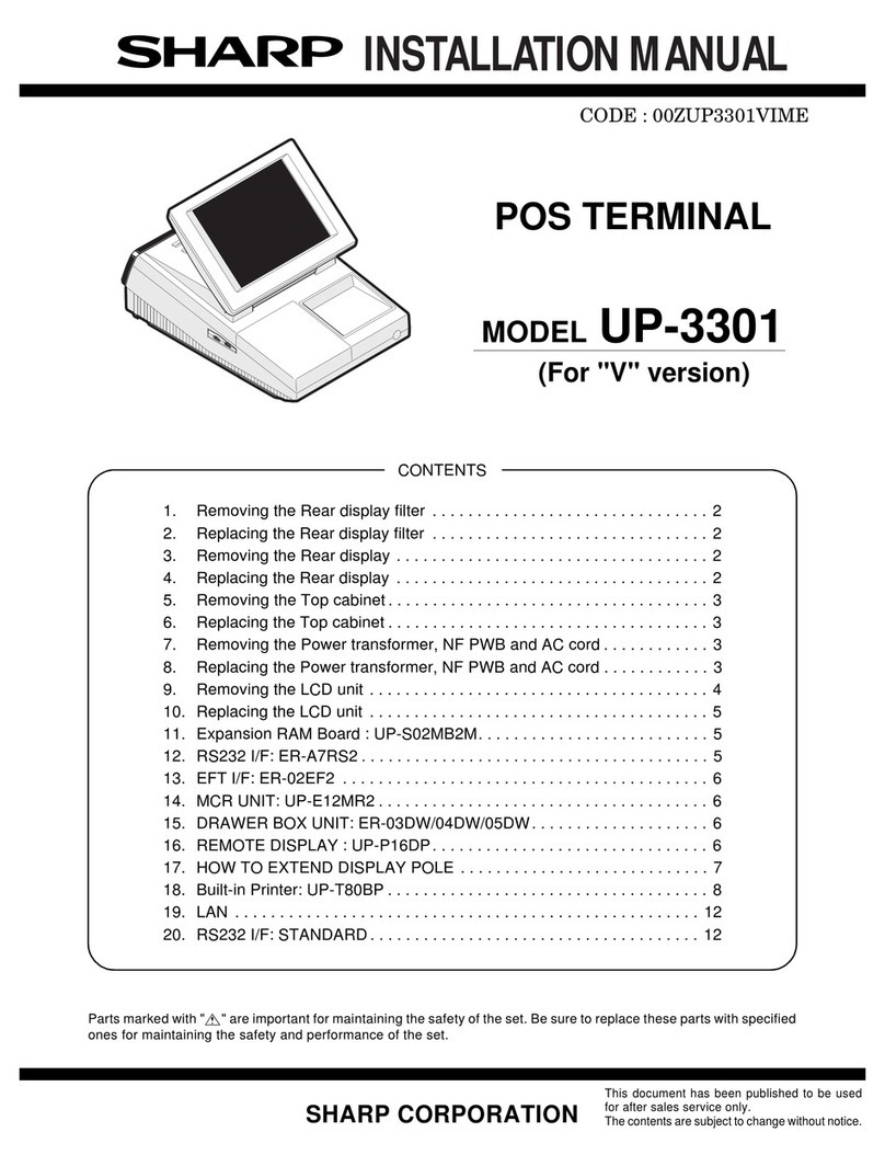 Sharp UP-3301 User manual