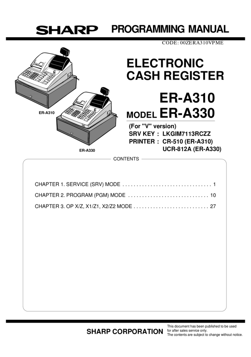 Sharp ER-A330 Programming manual
