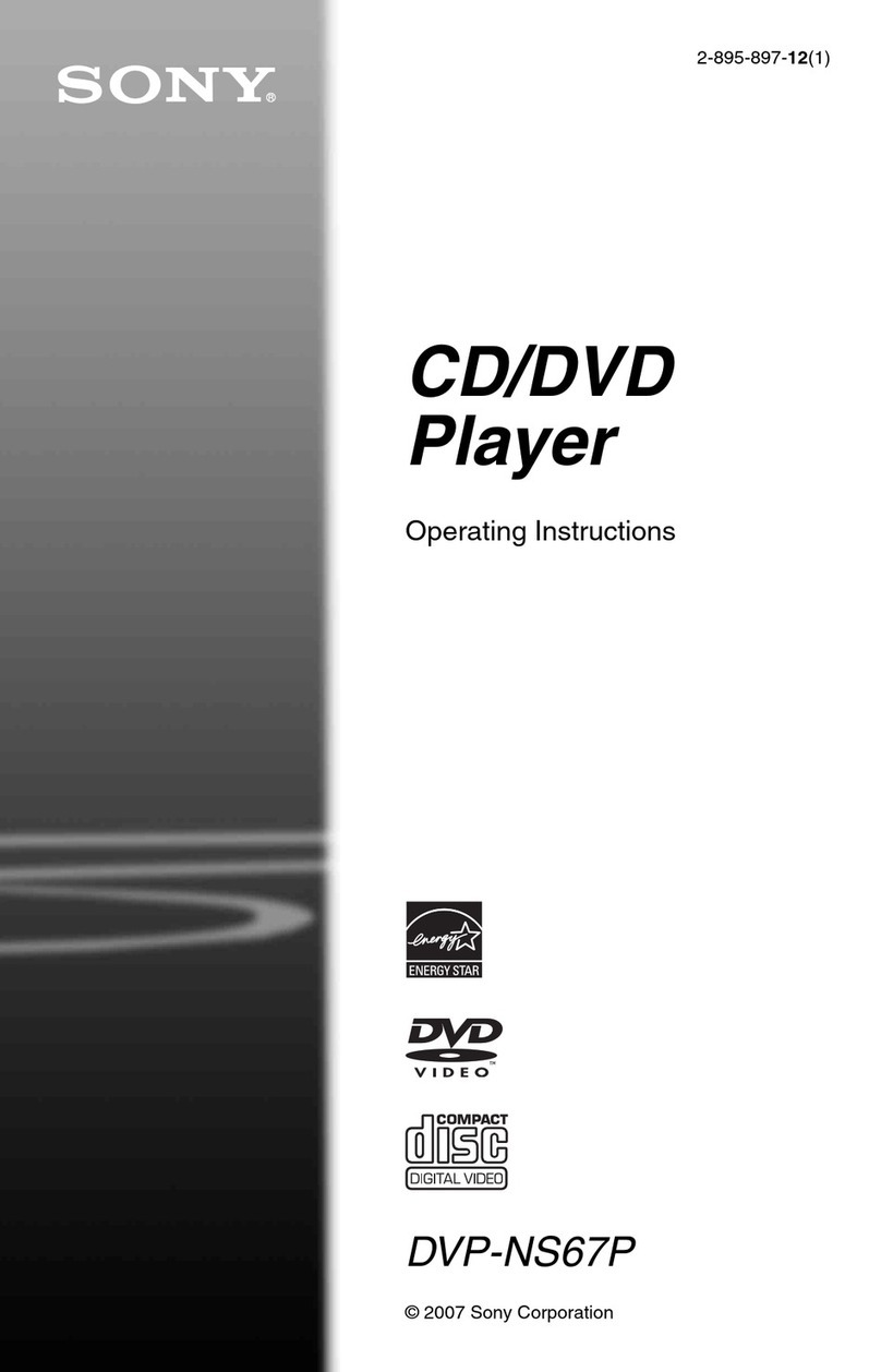 Sony DVP-NS67PB operating instructions