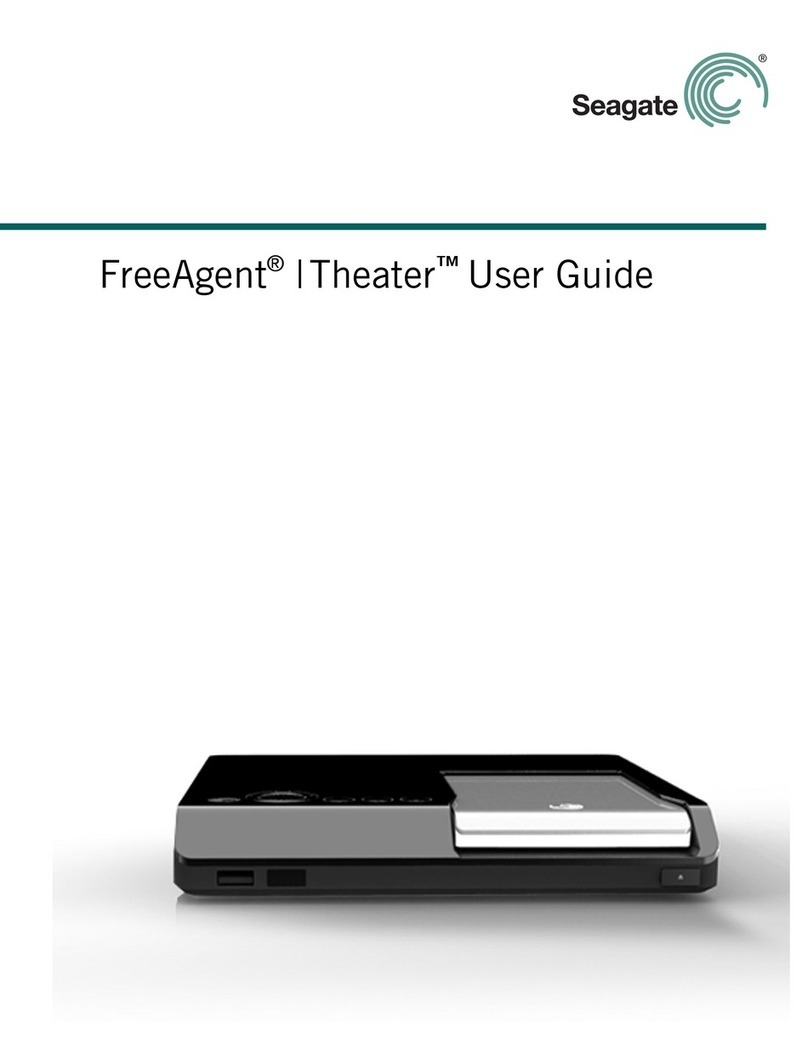Seagate STCEA101-RK - FreeAgent Theater - Digital AV... User manual Seagate STCEA101-RK - FreeAgent Theater - Digital AV... User manual