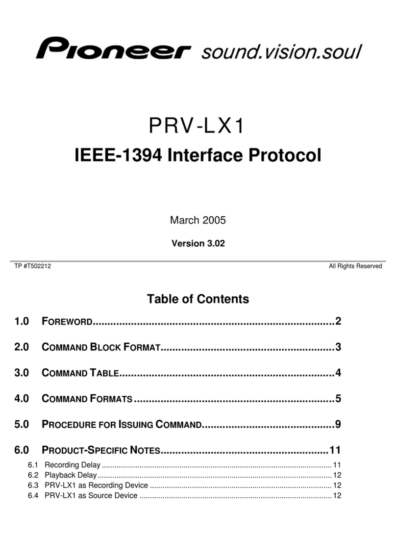 Pioneer PRV-LX1 User manual