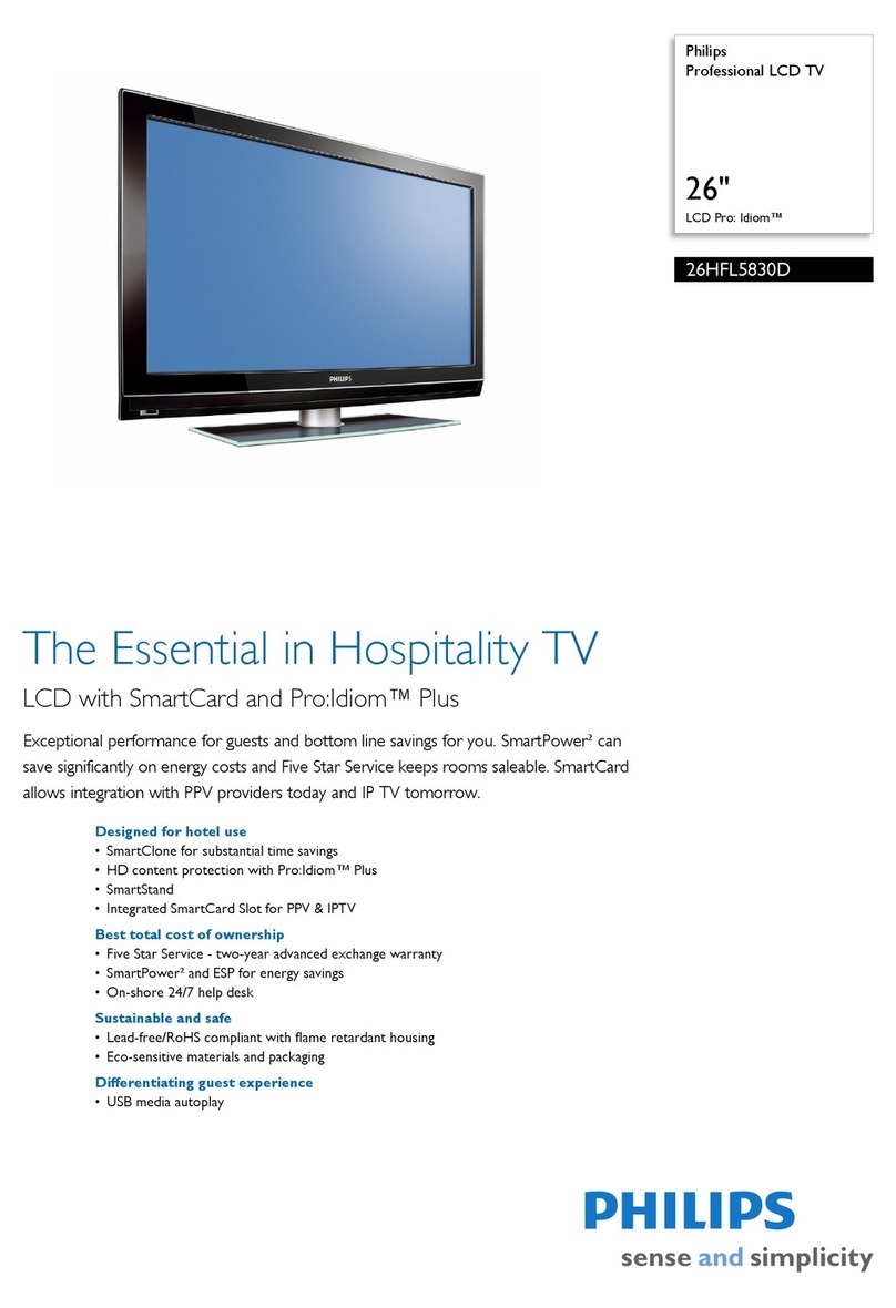 Philips 26HFL5830D User manual