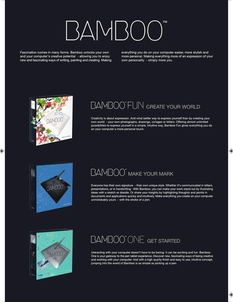 Wacom BAMBOO User manual