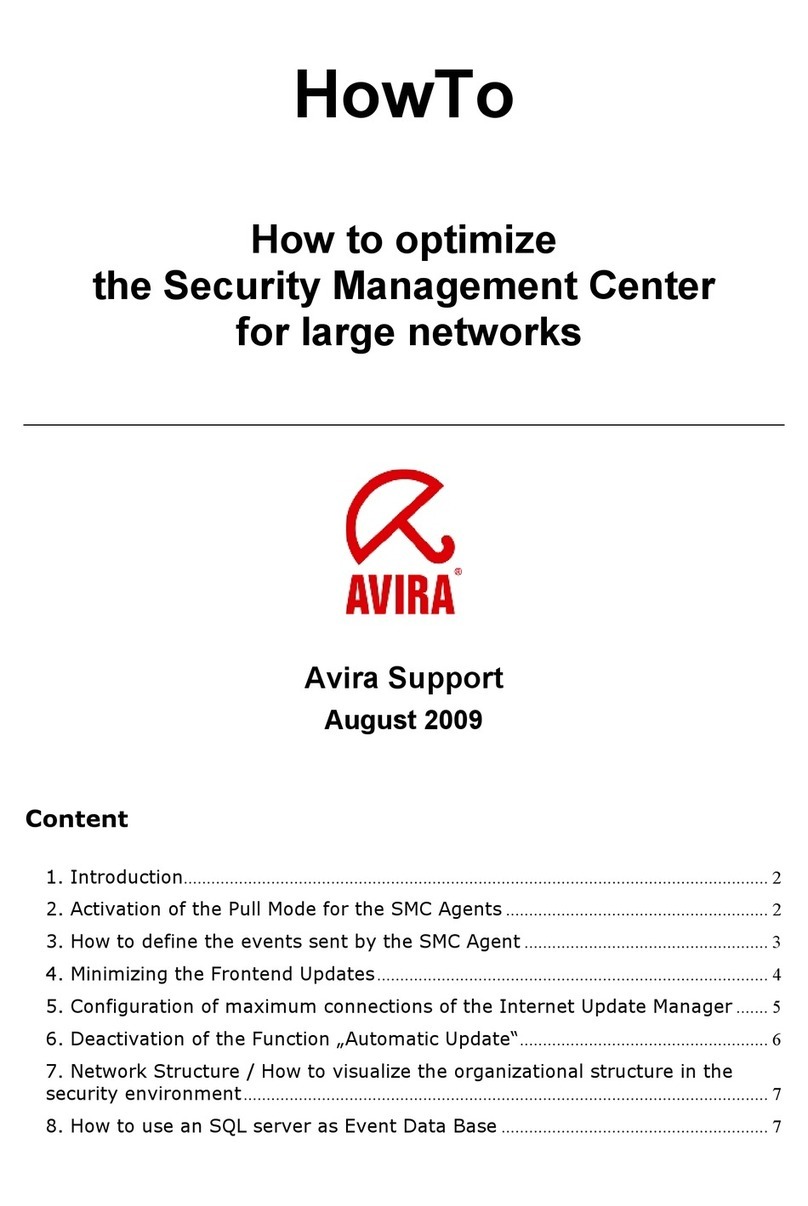 AVIRA INTERNET UPDATE MANAGER User manual AVIRA INTERNET UPDATE MANAGER User manual