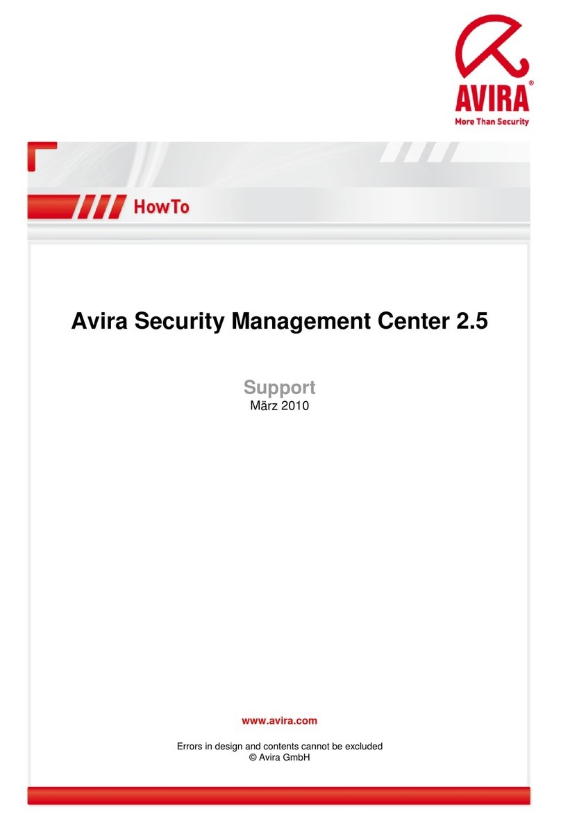 AVIRA SECURITY MANAGEMENT CENTER 2.5 - SUPPORT... manual AVIRA SECURITY MANAGEMENT CENTER 2.5 - SUPPORT... manual