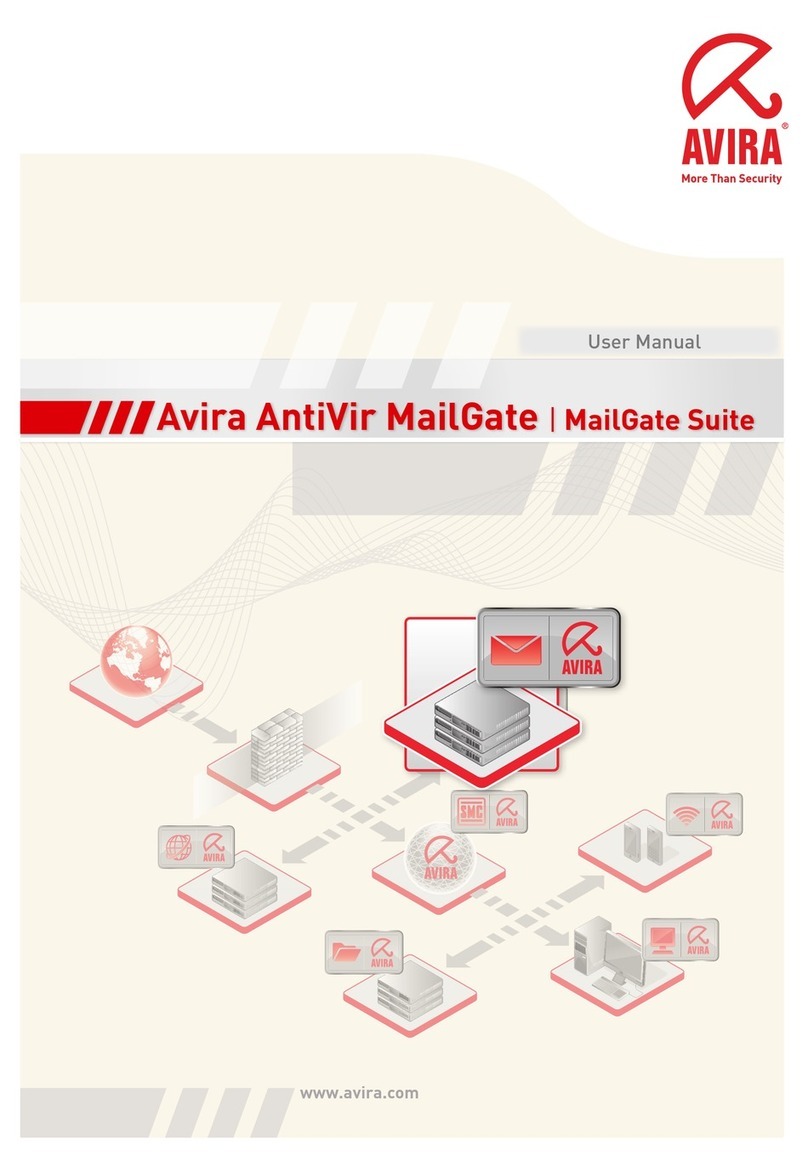 AVIRA MAILGATE SUITE User manual