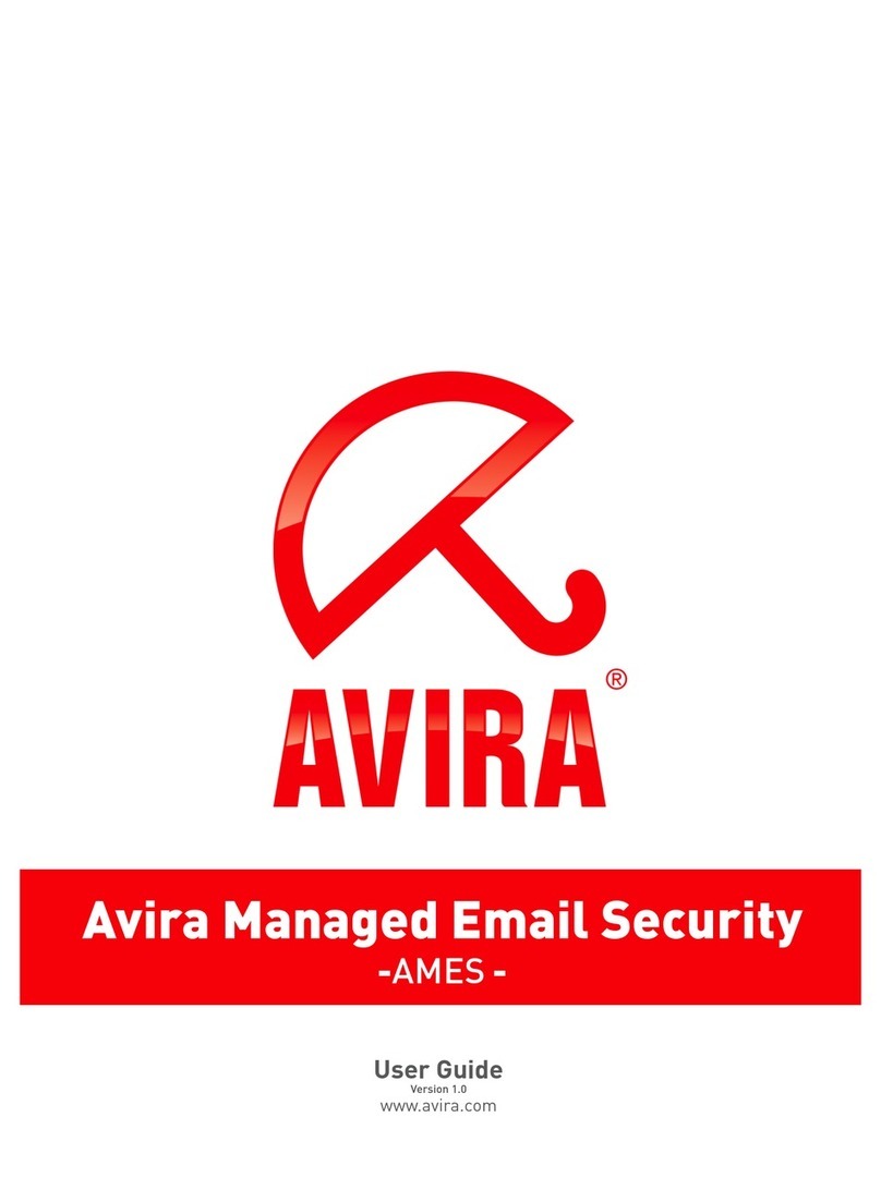 AVIRA MANAGED EMAIL SECURITY - V1.0 user guide