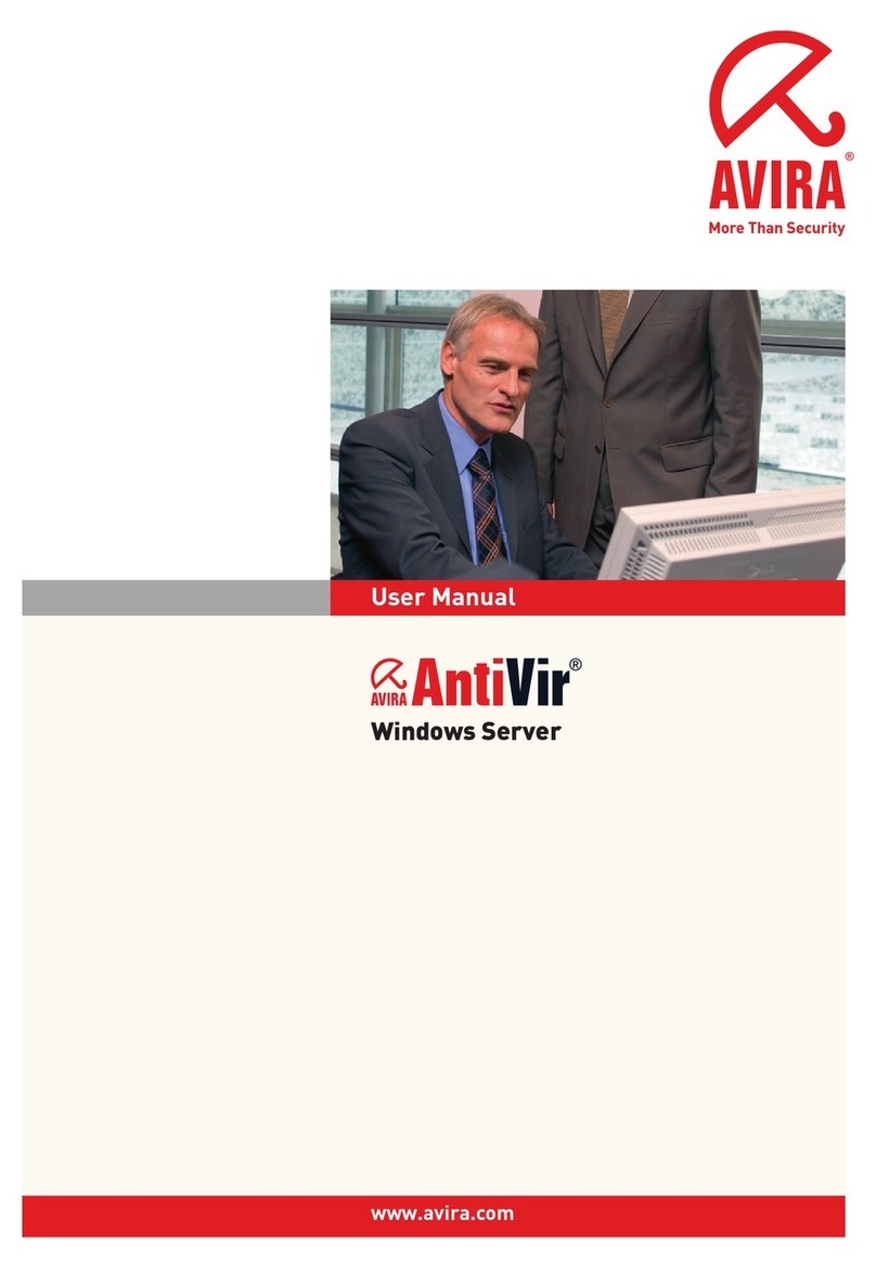 AVIRA ANTIVIR SERVER FOR WINDOWS user manual
