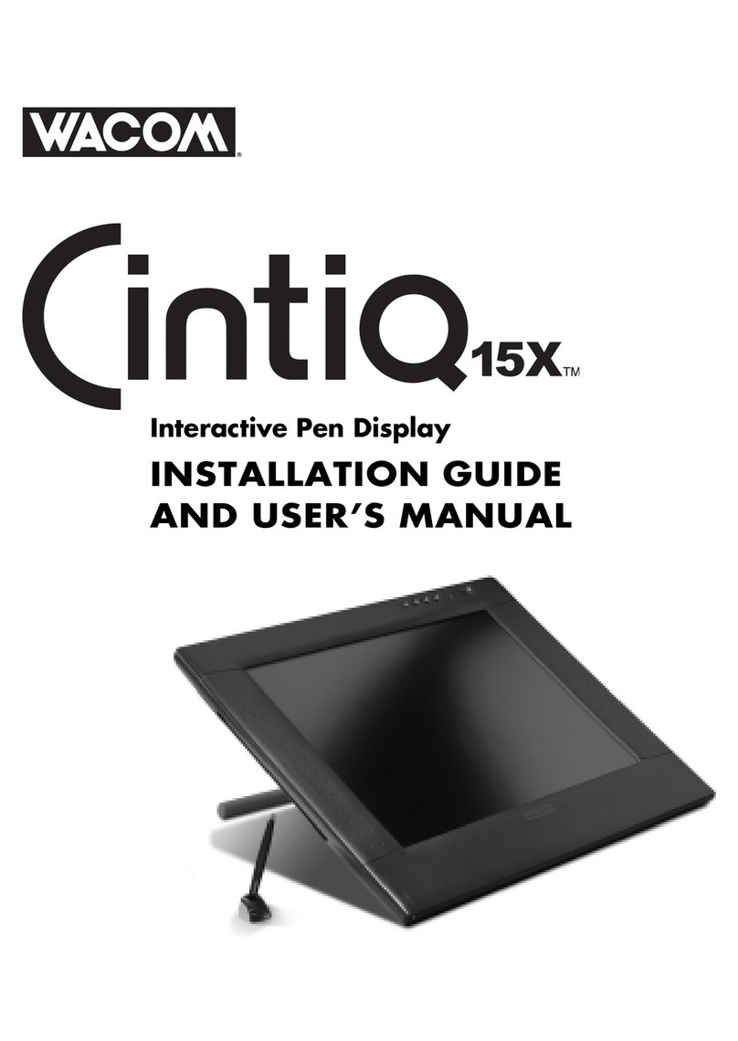 Wacom CINTIQ 15X Assembly instructions