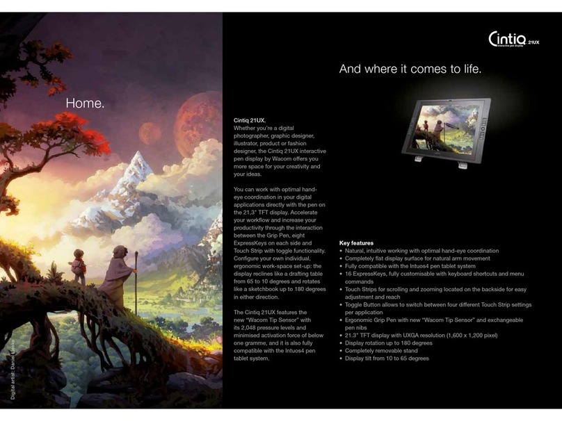 Wacom Cintiq 21UX User manual