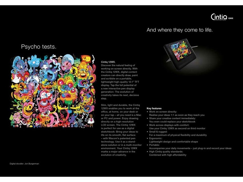 Wacom 12WX User manual