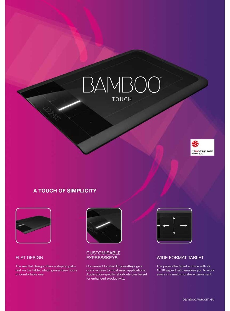 Wacom BAMBOO TOUCH User manual