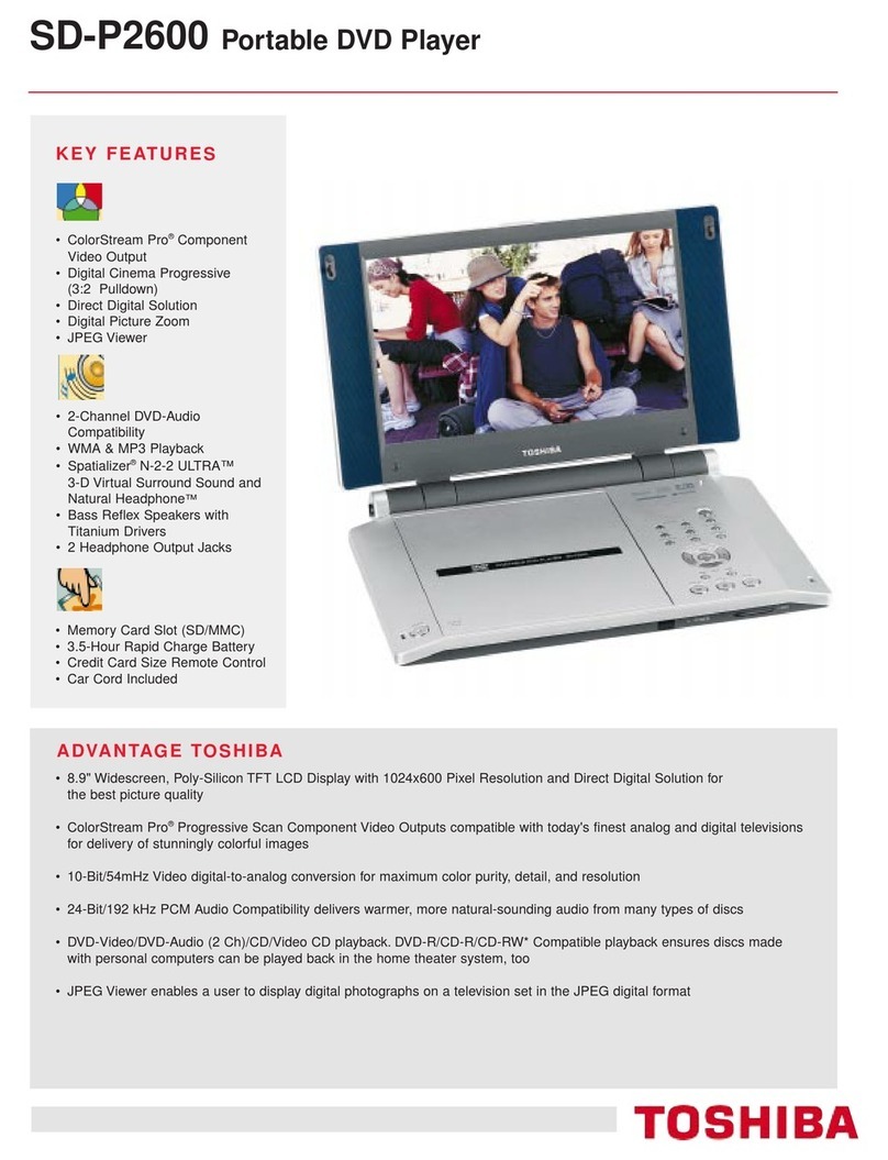 Toshiba SD-P2600 User manual