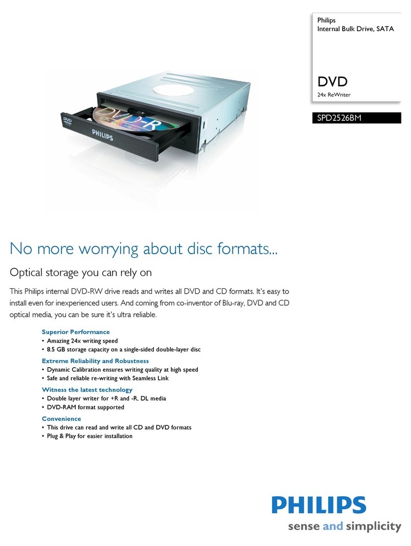Philips SPD2526BM Specifications