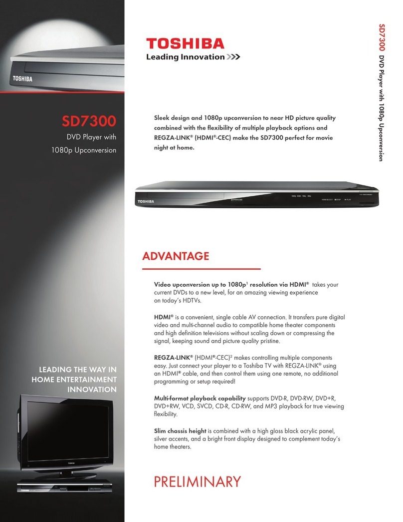 Toshiba SD7300 User manual