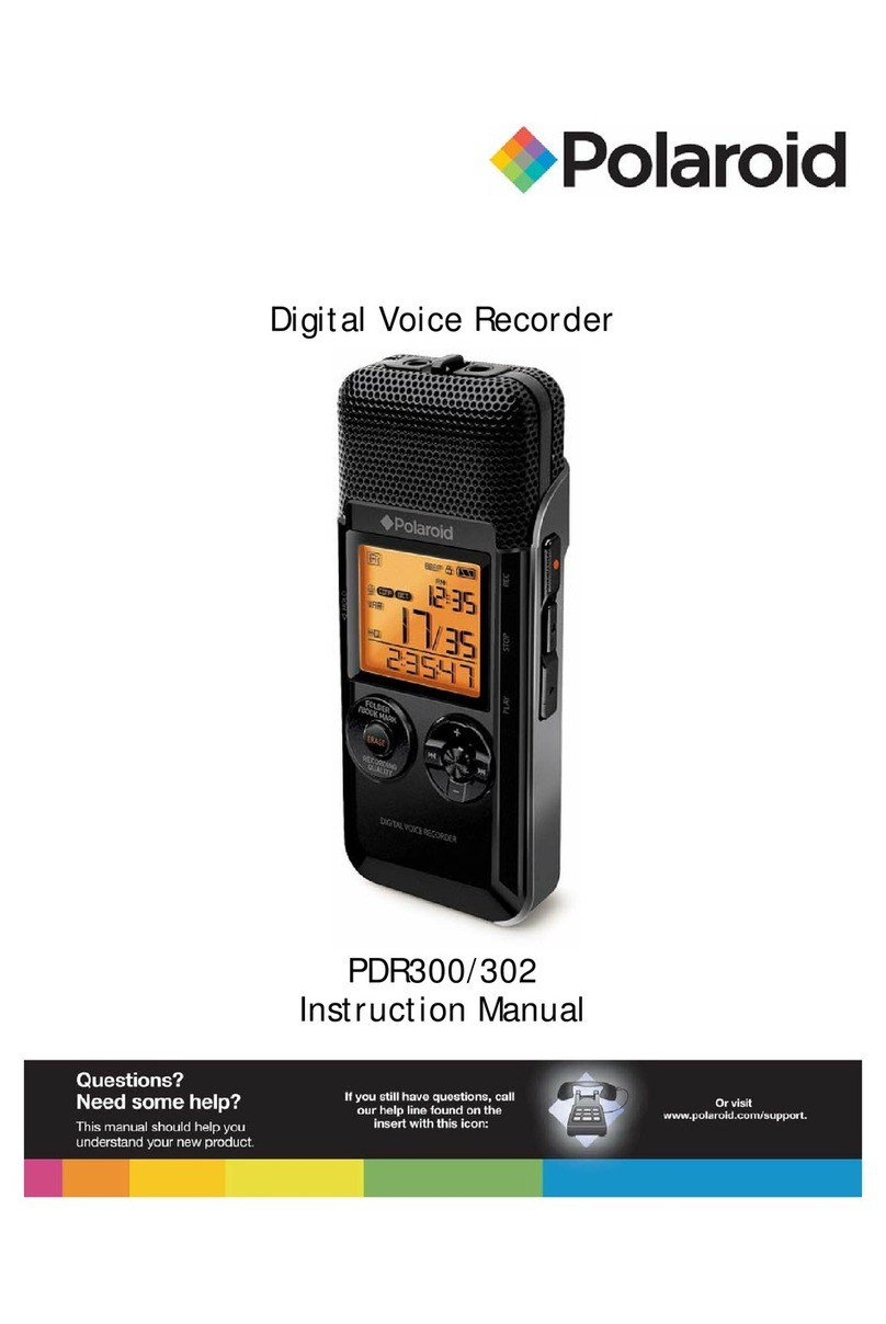 Polaroid PDR302BLK instruction manual