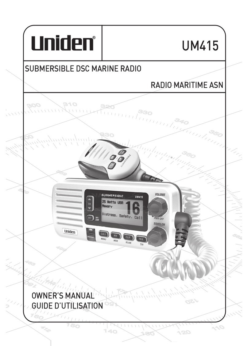 Uniden UM415BK Service manual