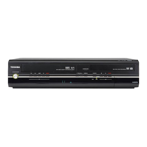 Toshiba DVR610 - DVDr/ VCR Combo User manual