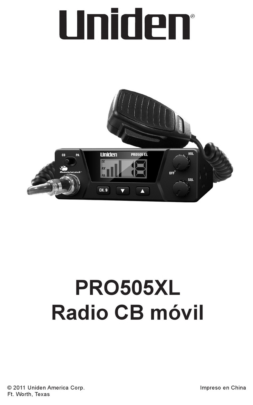 Uniden PRO505XL User guide