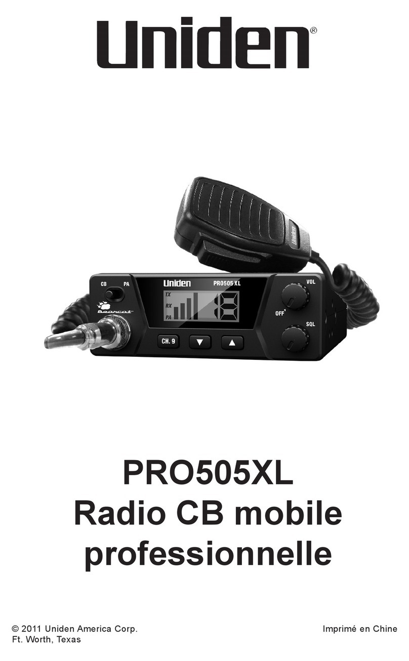 Uniden PRO505XL Service manual