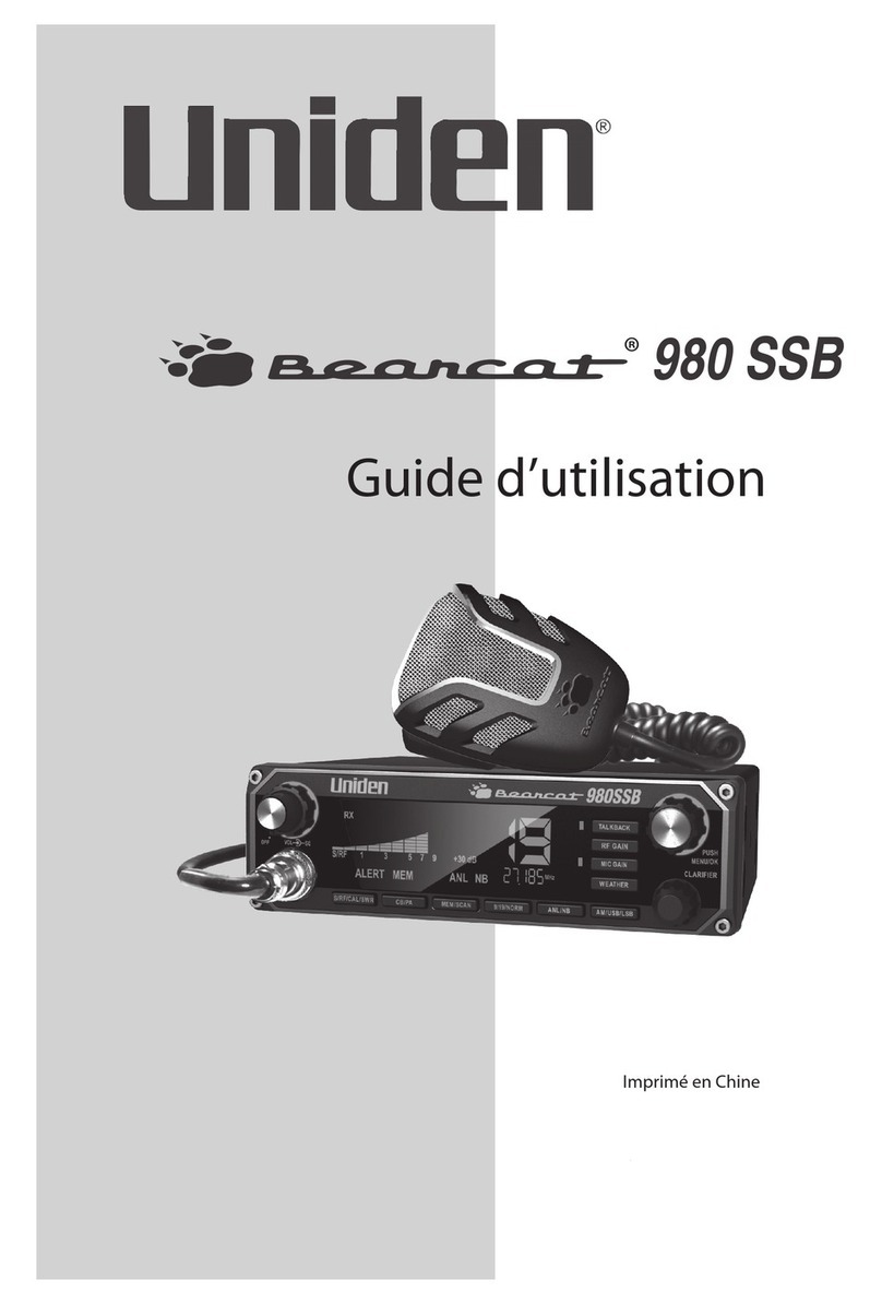 Uniden BEARCAT 980 Service manual