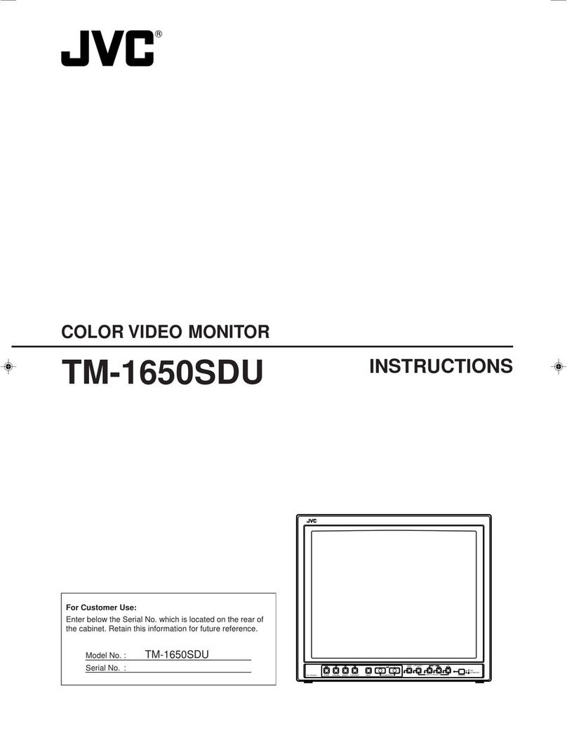 JVC TM-1650SDU - Color Monitor User manual