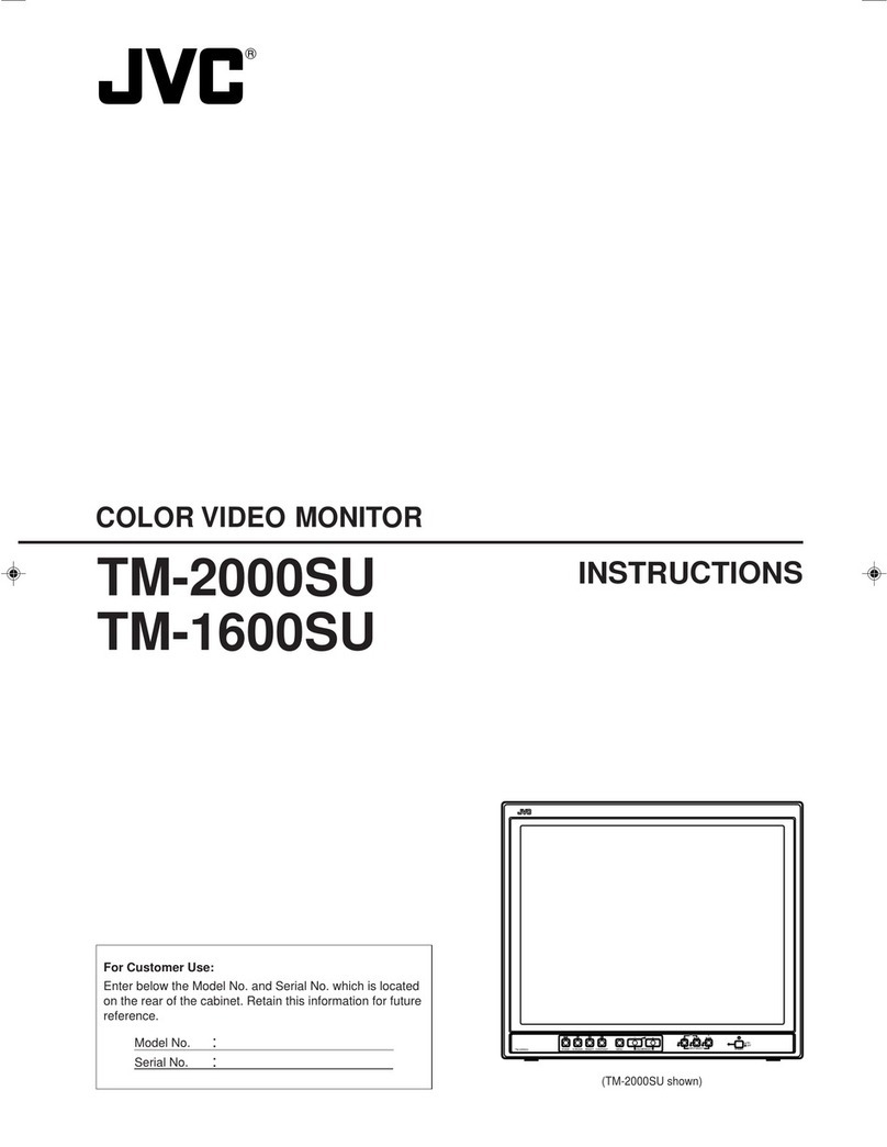 JVC TM-1600SU - Color Monitor User manual
