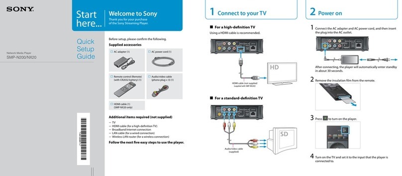 Sony SMP-NX20 User manual
